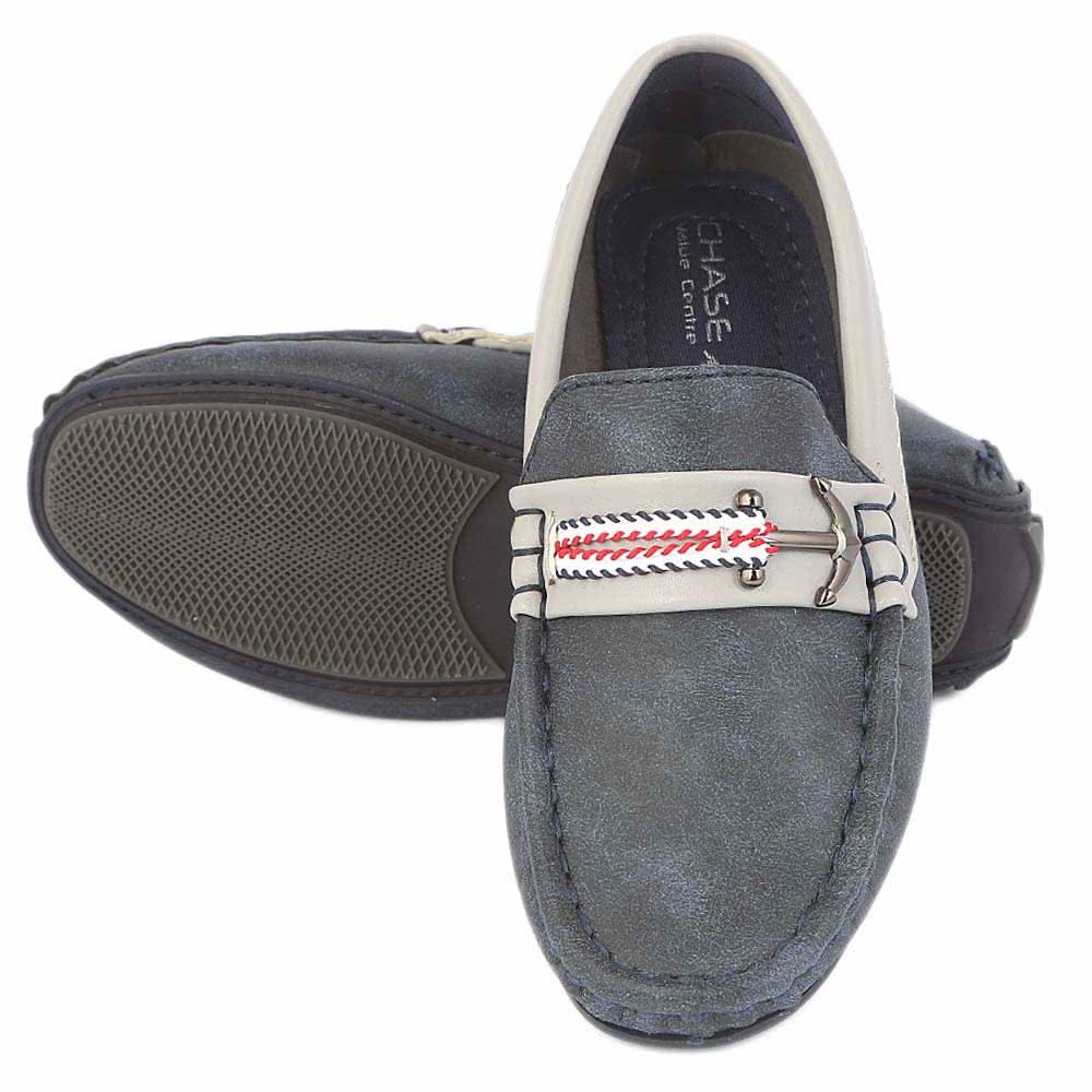 Boys Loafer Shoes 3251B - Navy Blue, Kids, Boys Casual Shoes And Sneakers, Chase Value, Chase Value