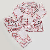Girls Full Sleeves Night Suit - Maroon, Kids, Girls Sets And Suits, Chase Value, Chase Value