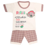 Boys Half Sleeves Suits 9065 - Fawn, Kids, Boys Sets And Suits, Chase Value, Chase Value