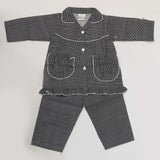 Girls Full Sleeves Night Suit - Black, Kids, Girls Sets And Suits, Chase Value, Chase Value