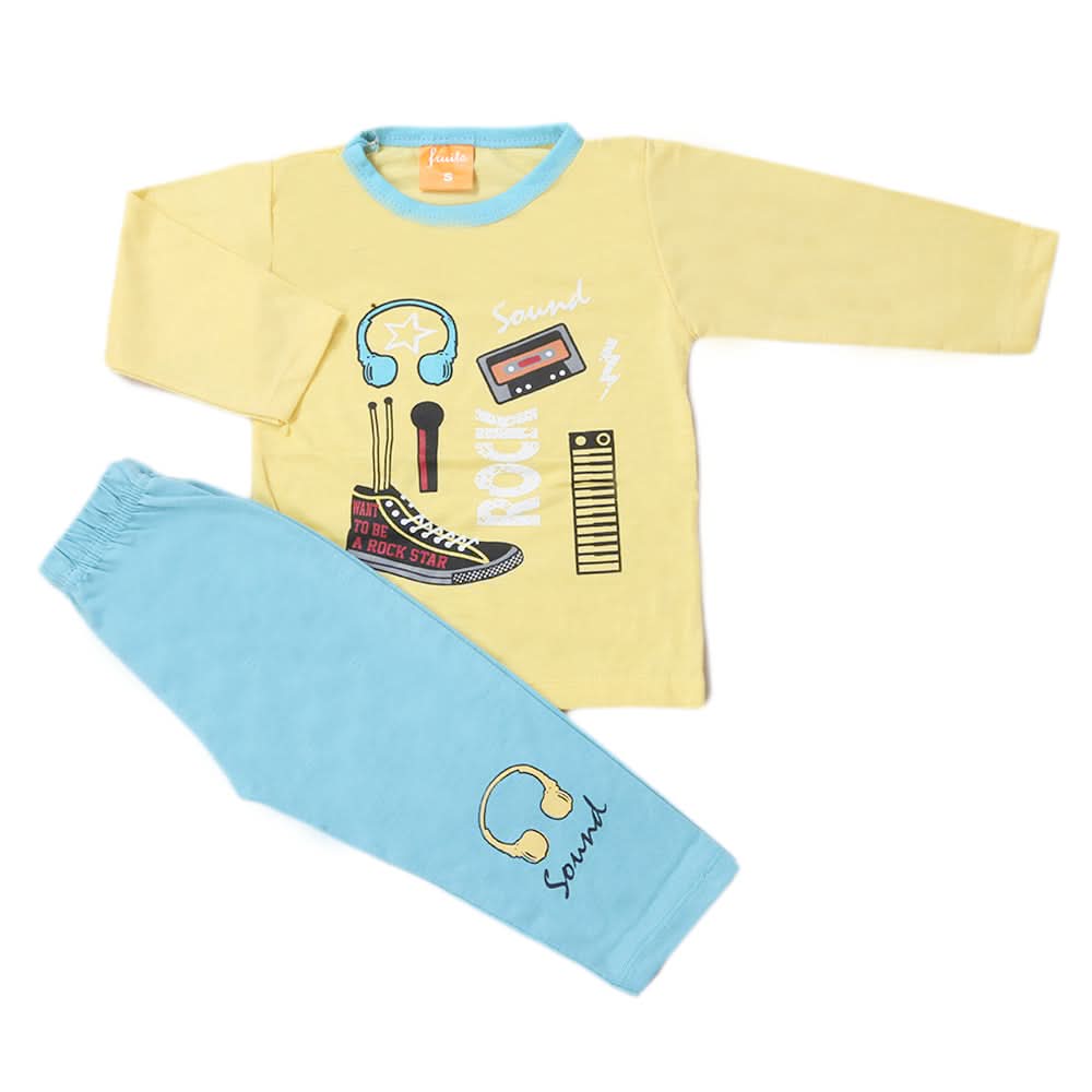Boys Full Sleeves Suit - Yellow, Kids, Boys Sets And Suits, Chase Value, Chase Value
