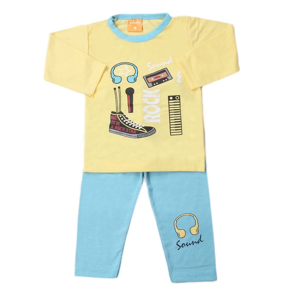 Boys Full Sleeves Suit - Yellow, Kids, Boys Sets And Suits, Chase Value, Chase Value