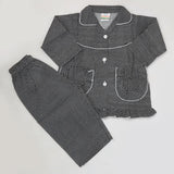 Girls Full Sleeves Night Suit - Black, Kids, Girls Sets And Suits, Chase Value, Chase Value