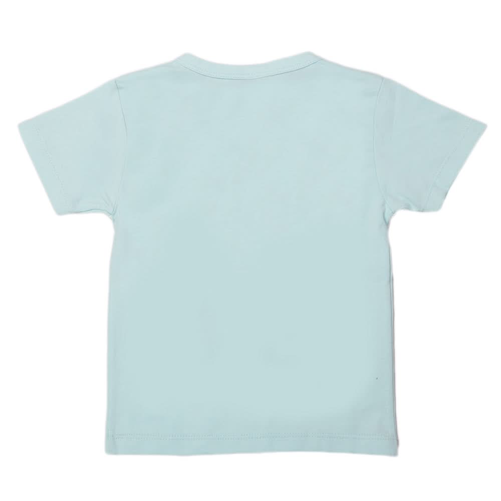 Boys Half Sleeves T-Shirt - Cyan, Kids, Boys T-Shirts, Chase Value, Chase Value