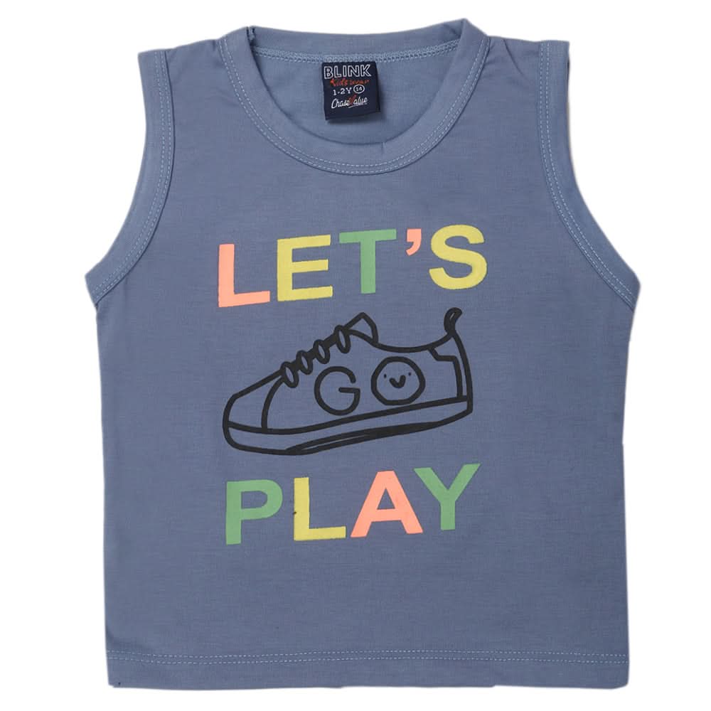 Boys Sando T-Shirts - Steel Blue, Kids, Boys Sando, Chase Value, Chase Value