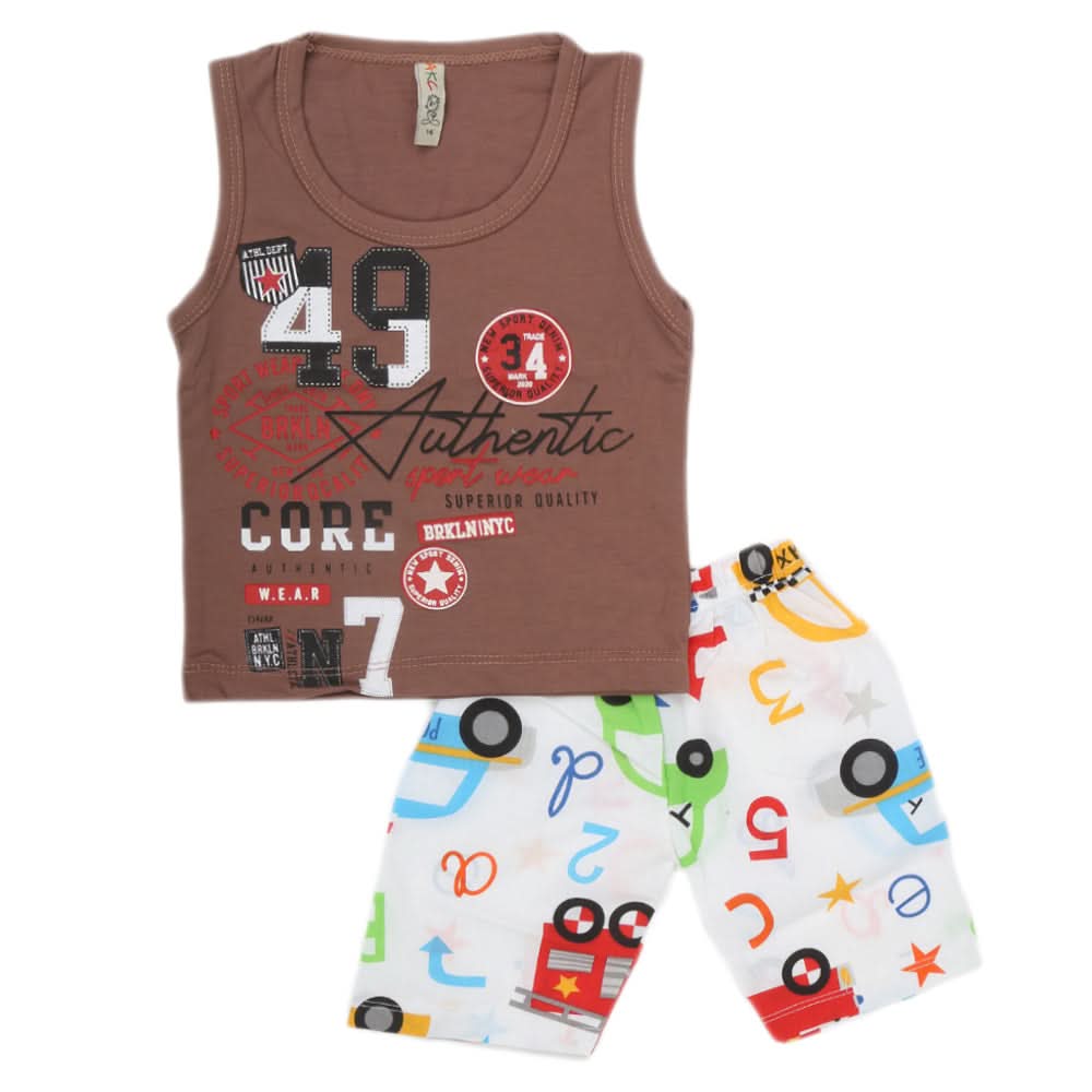 Boys Sando Suit - Coffee, Kids, Boys Sando, Chase Value, Chase Value