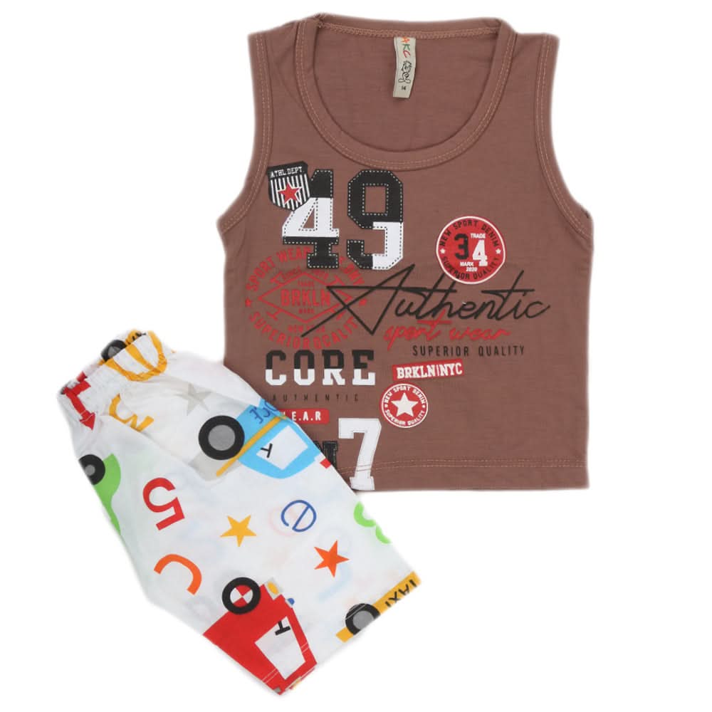 Boys Sando Suit - Coffee, Kids, Boys Sando, Chase Value, Chase Value