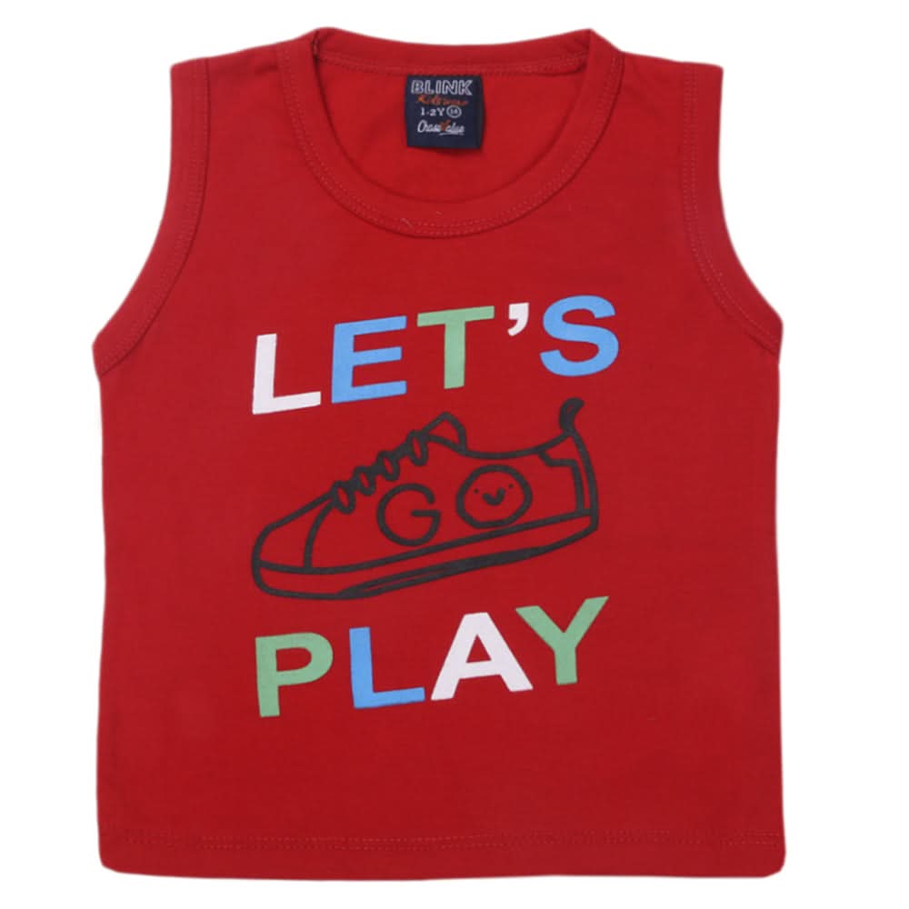 Boys Sando T-Shirts - Red, Kids, Boys Sando, Chase Value, Chase Value