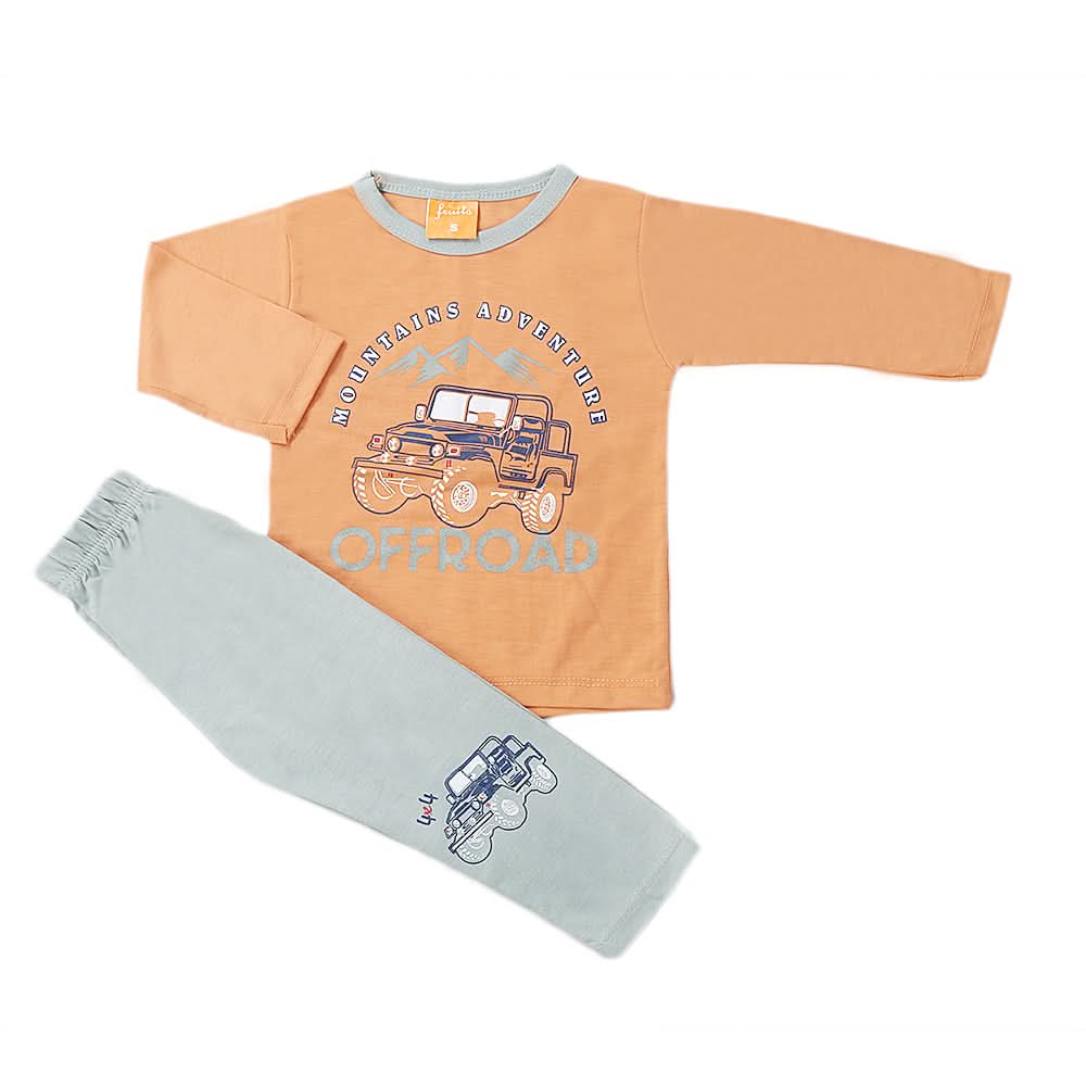 Boys Full Sleeves Suit - Peach, Kids, Boys Sets And Suits, Chase Value, Chase Value