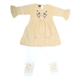 Girls Half Sleeves Suit 526 - Fawn, Kids, Girls Sets And Suits, Chase Value, Chase Value
