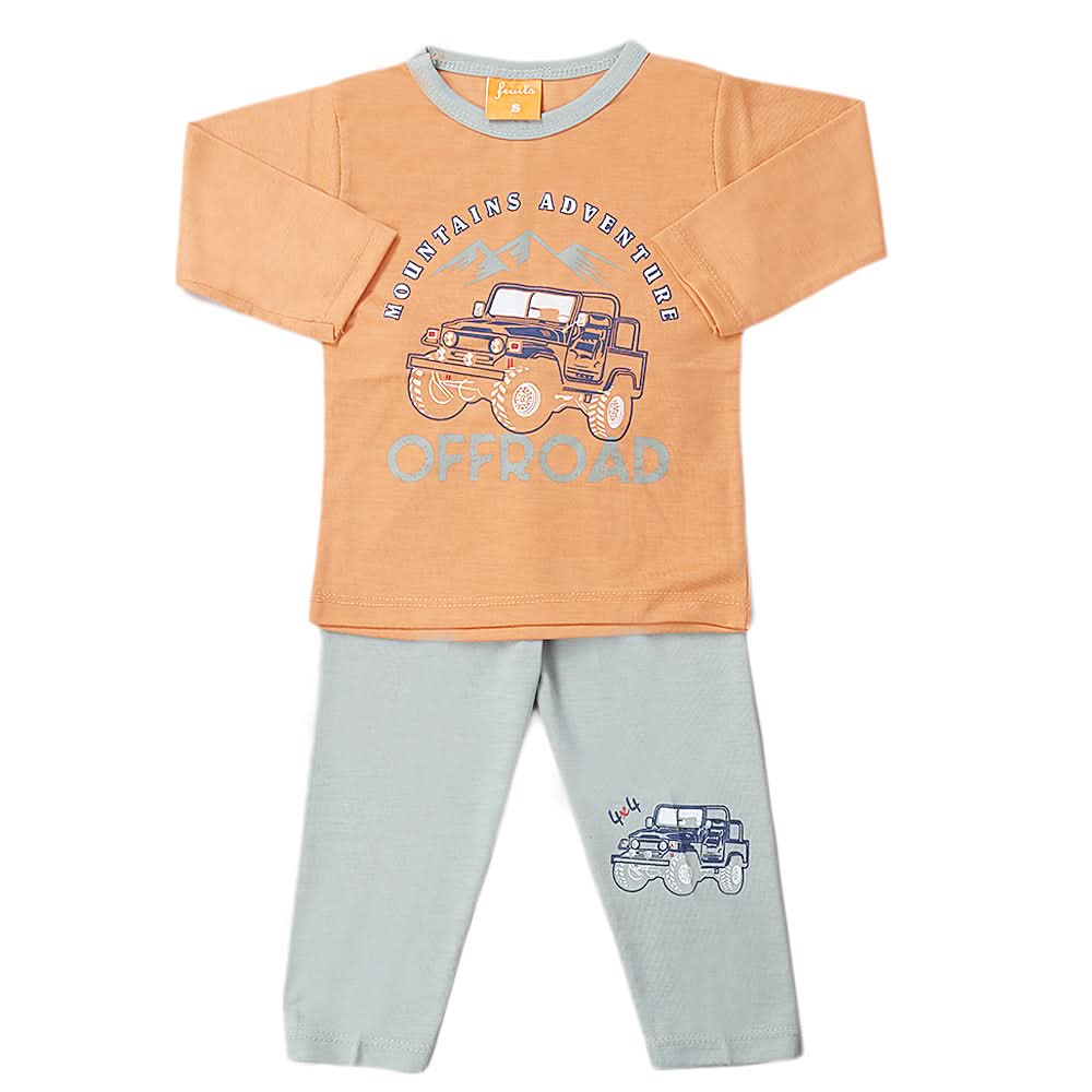 Boys Full Sleeves Suit - Peach, Kids, Boys Sets And Suits, Chase Value, Chase Value
