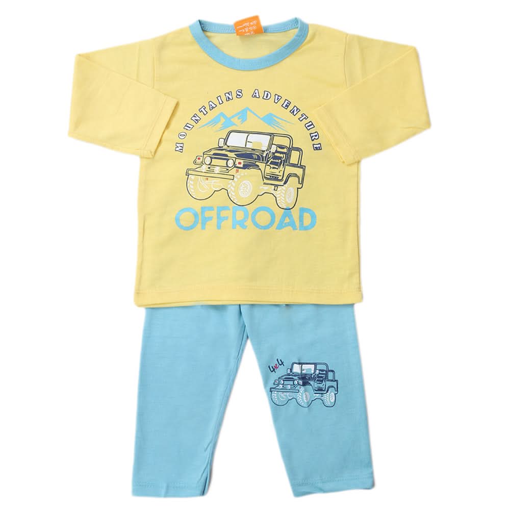 Boys Full Sleeves Suit - Yellow, Kids, Boys Sets And Suits, Chase Value, Chase Value