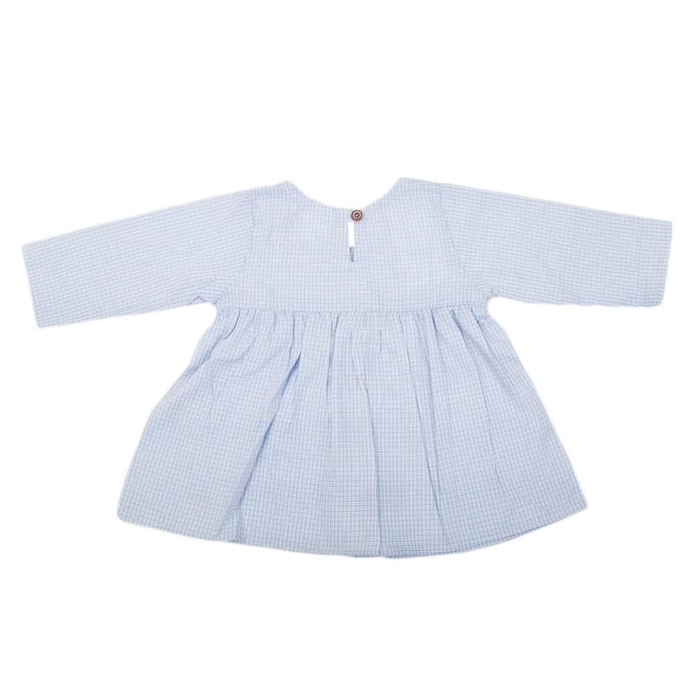 Newborn Girls Frock A.L 5504-A - Blue, Kids, NB Girls Frocks, Chase Value, Chase Value