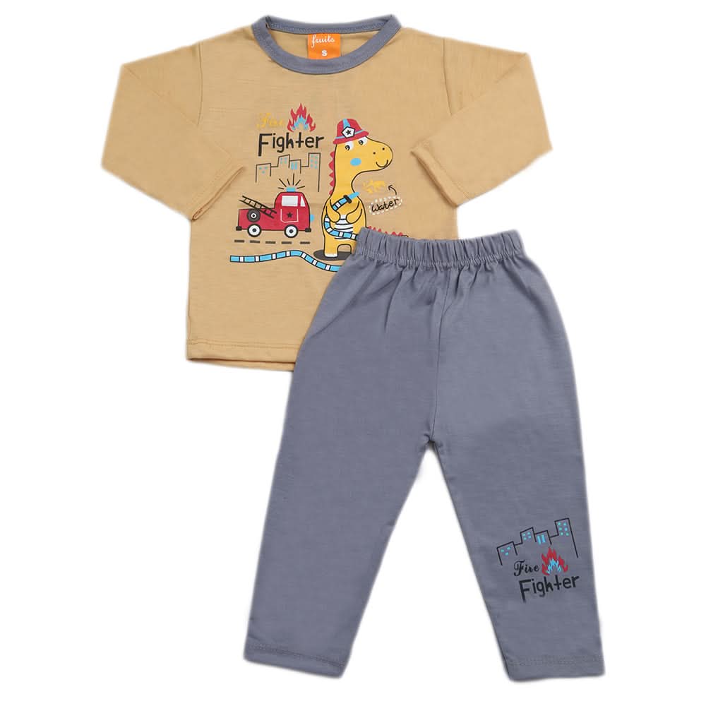 Boys Full Sleeves Suit - Camel, Kids, Boys Sets And Suits, Chase Value, Chase Value