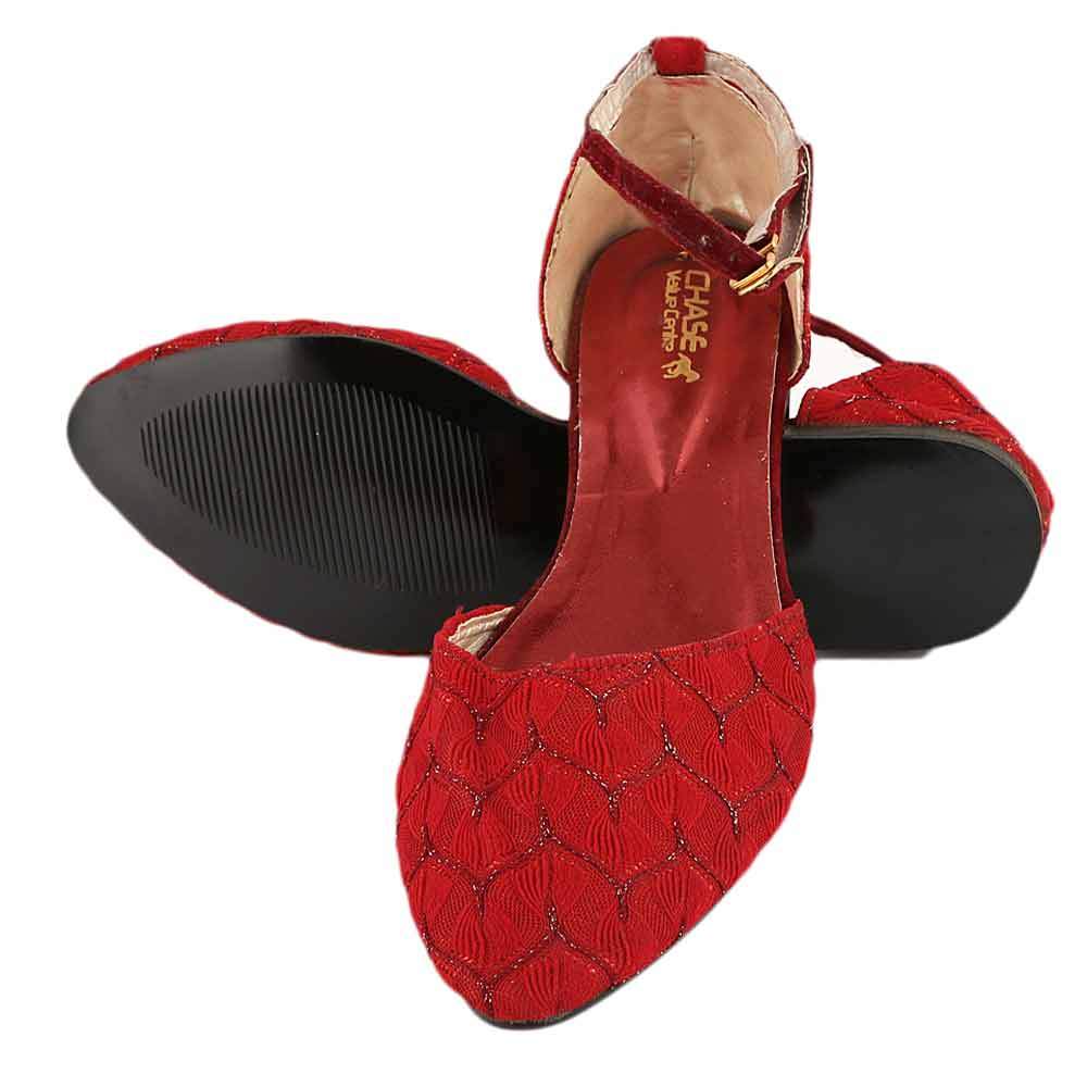 Women's Sandal (E1027) - Maroon, Women, Sandals, Chase Value, Chase Value