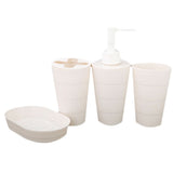 Bathroom Toiletries Set 4 Pcs - Cream, Home & Lifestyle, Storage Boxes, Chase Value, Chase Value