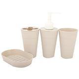 Bathroom Toiletries Set 4 Pcs - Beige, Home & Lifestyle, Storage Boxes, Chase Value, Chase Value