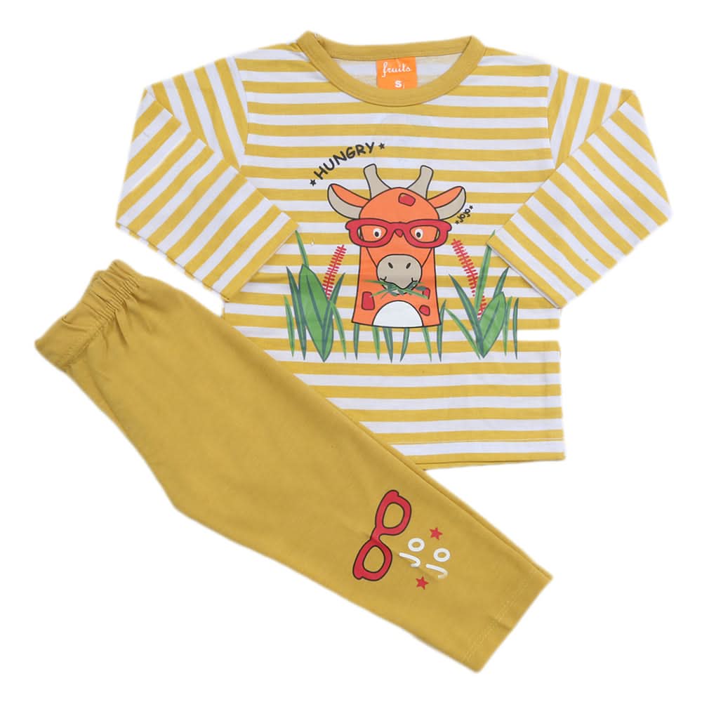 Boys Full Sleeves Suit - Mustard, Kids, Boys Sets And Suits, Chase Value, Chase Value