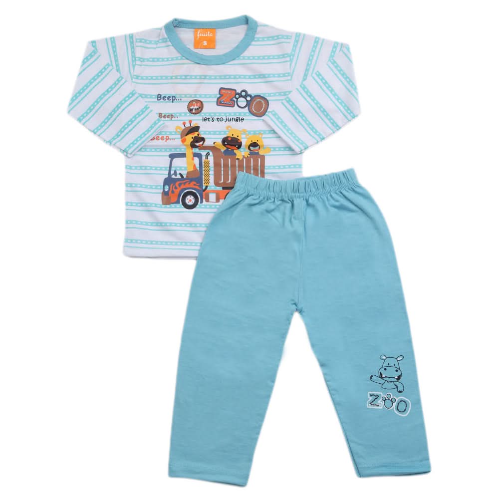 Boys Full Sleeves Suit - Sea Green, Kids, Boys Sets And Suits, Chase Value, Chase Value