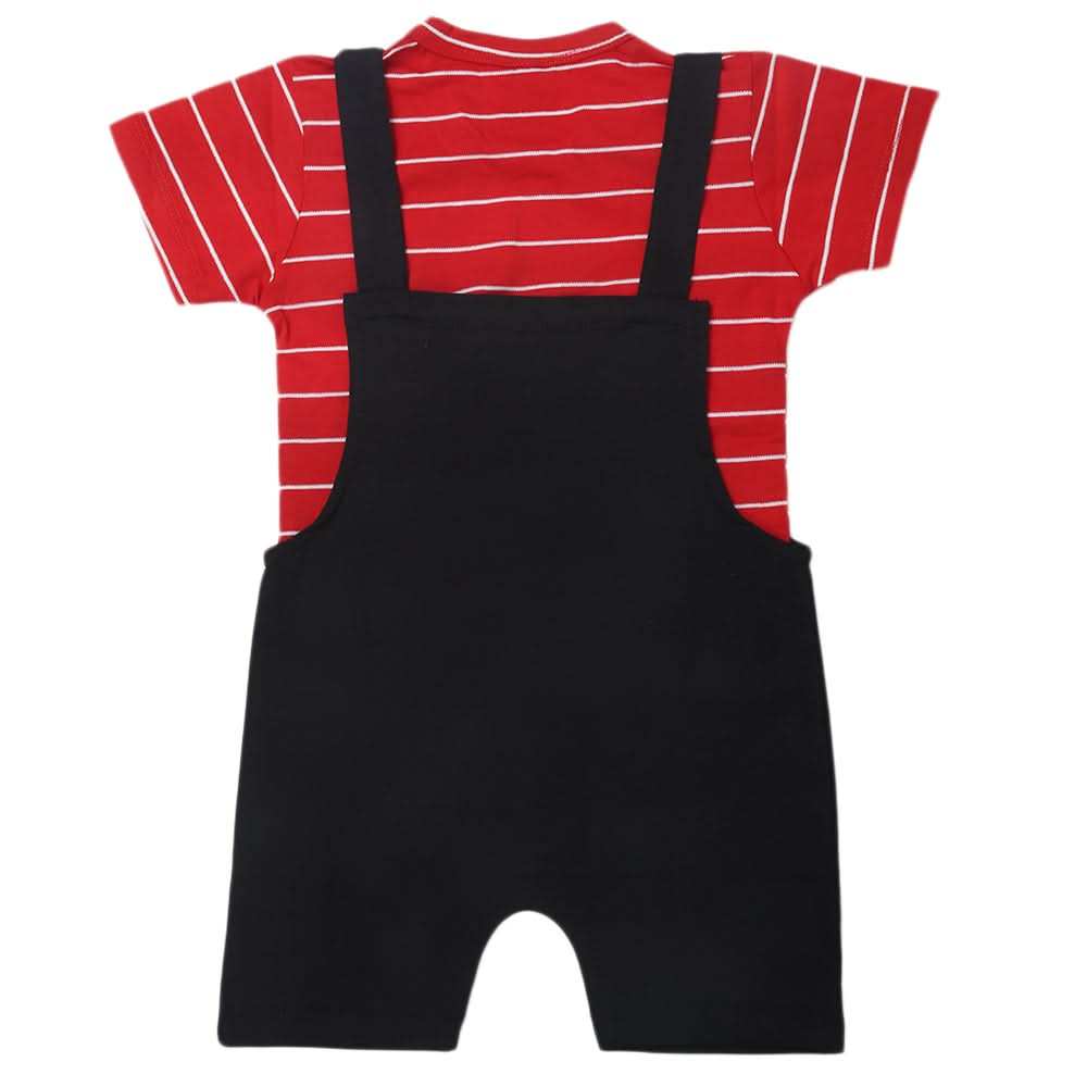 Boys Half Sleeves Romper - Red, Kids, Newborn Boys Rompers, Chase Value, Chase Value