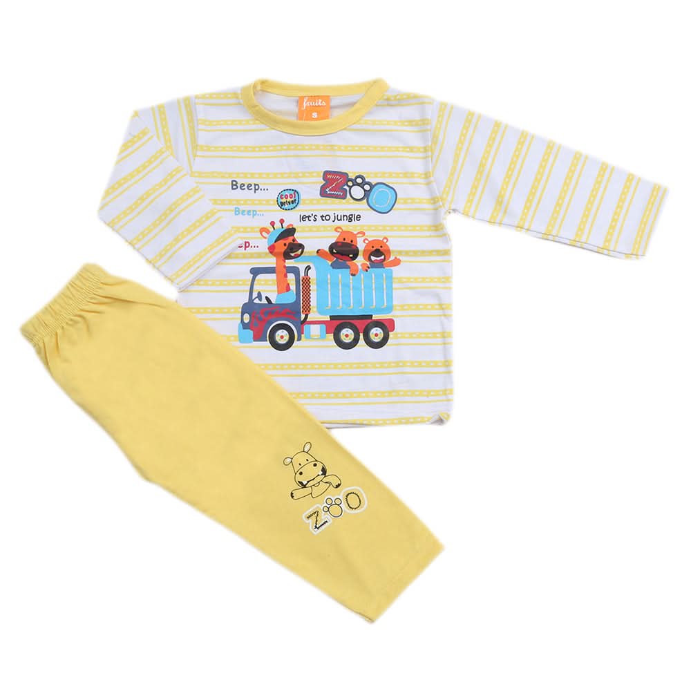 Boys Full Sleeves Suit - Yellow, Kids, Boys Sets And Suits, Chase Value, Chase Value
