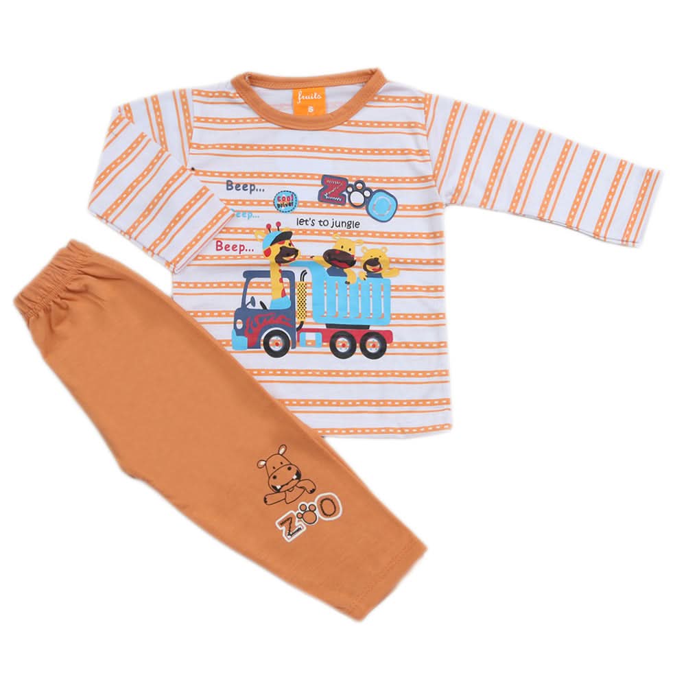 Boys Full Sleeves Suit - Peach, Kids, Boys Sets And Suits, Chase Value, Chase Value
