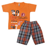 Boys Half Sleeves Suit - Orange, Kids, Boys Sets And Suits, Chase Value, Chase Value