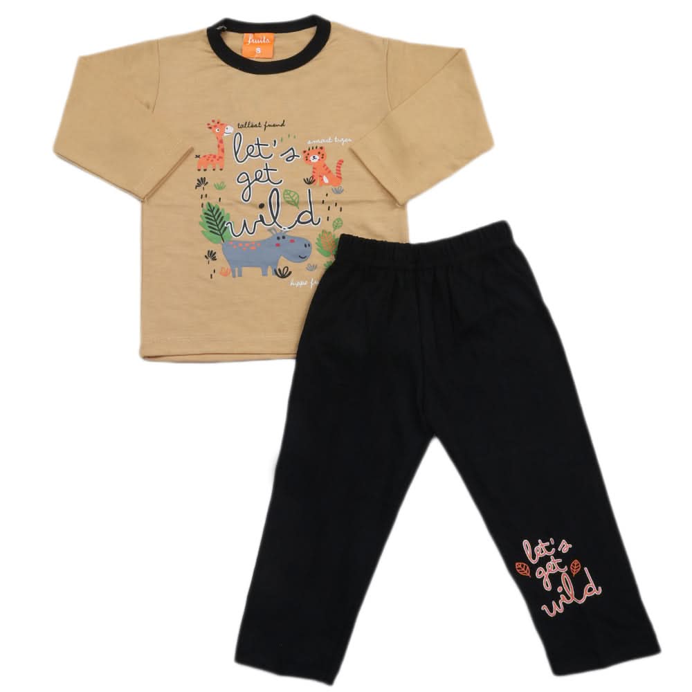 Boys Full Sleeves Suit - Camel, Kids, Boys Sets And Suits, Chase Value, Chase Value