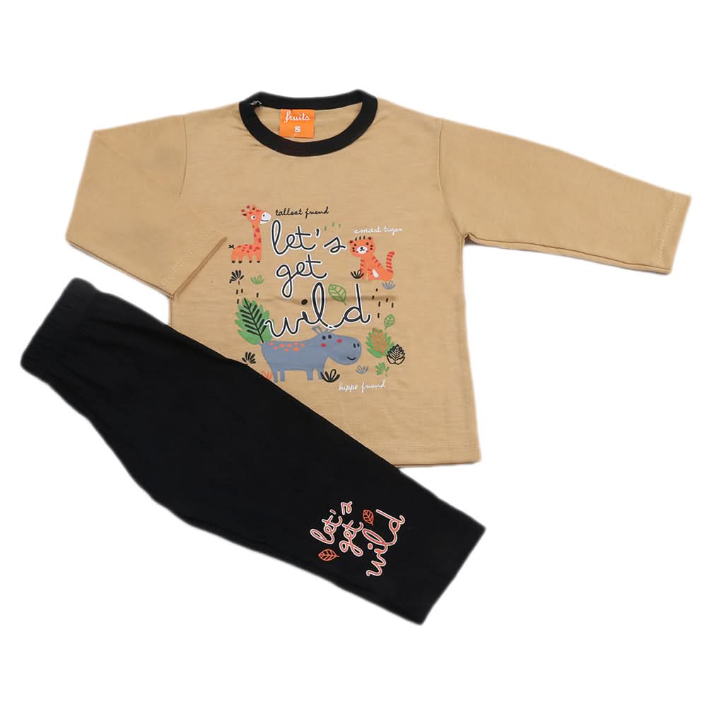 Boys Full Sleeves Suit - Camel, Kids, Boys Sets And Suits, Chase Value, Chase Value