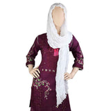 14th August Crinkle Dupatta For Women's - White - test-store-for-chase-value