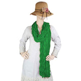14th August Crinkle Dupatta For Women's - Green - test-store-for-chase-value