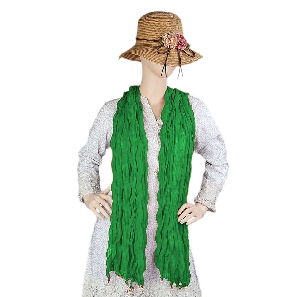 14th August Crinkle Dupatta For Women's - Green - test-store-for-chase-value