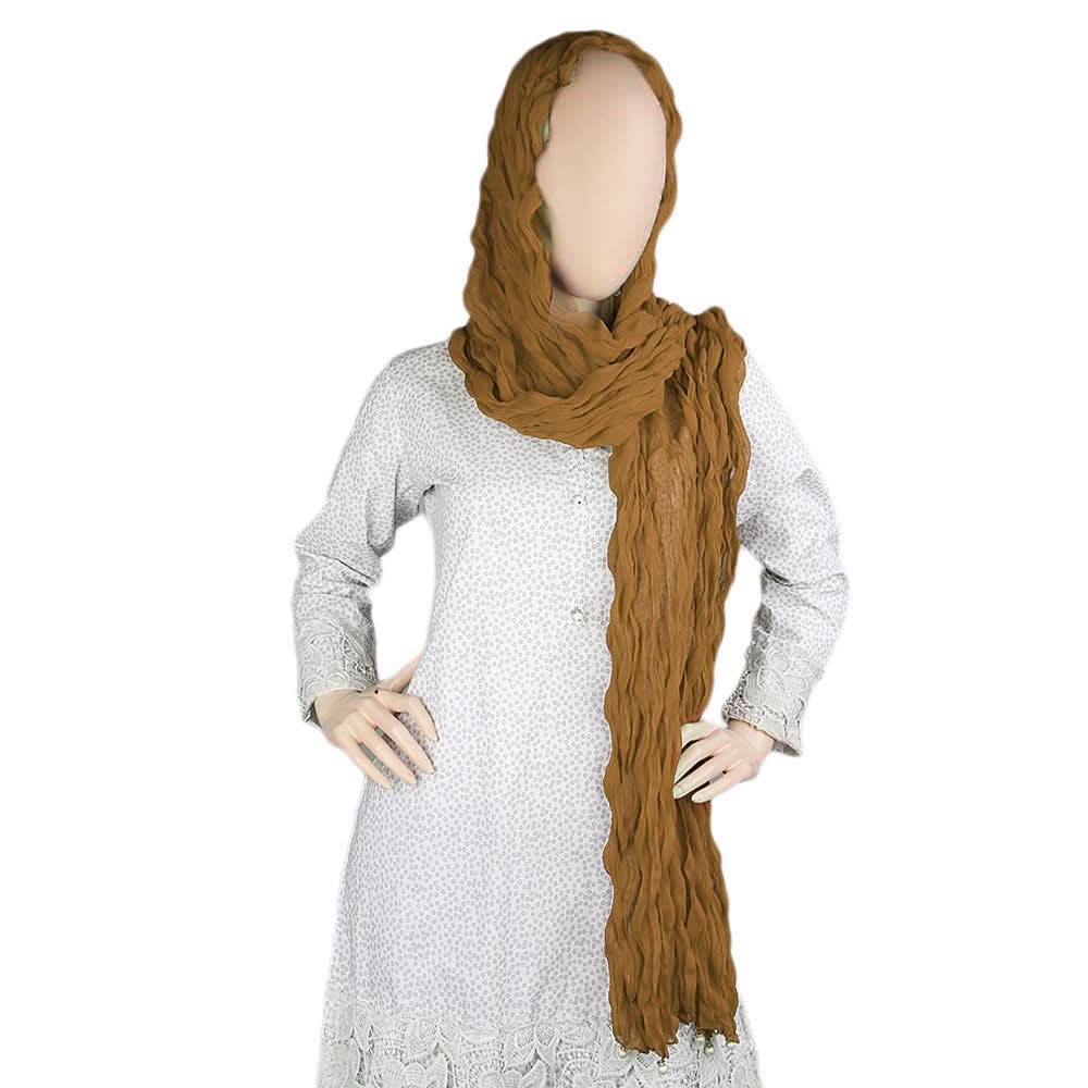 Women's Chiffon Dupatta - Brown, Women, Dupatta, Chase Value, Chase Value