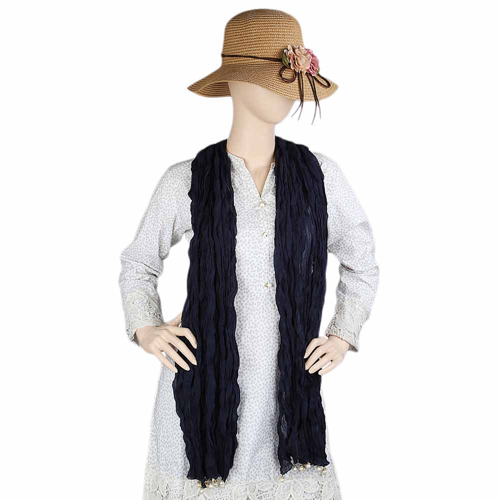 Women's Chiffon Dupatta - Navy Blue, Women, Dupatta, Chase Value, Chase Value