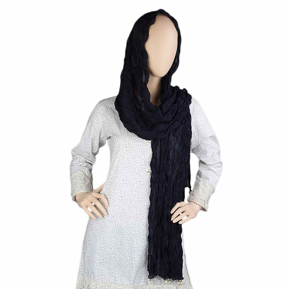 Women's Chiffon Dupatta - Navy Blue, Women, Dupatta, Chase Value, Chase Value