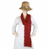 Women's Chiffon Dupatta - Maroon, Women, Dupatta, Chase Value, Chase Value