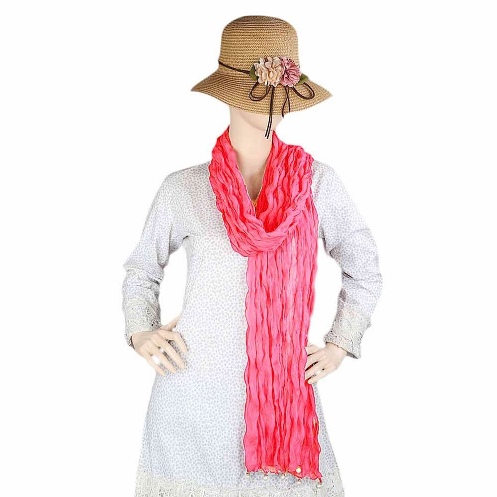Women's Chiffon Dupatta - Peach, Women, Dupatta, Chase Value, Chase Value