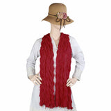 Women's Chiffon Dupatta - Maroon, Women, Dupatta, Chase Value, Chase Value