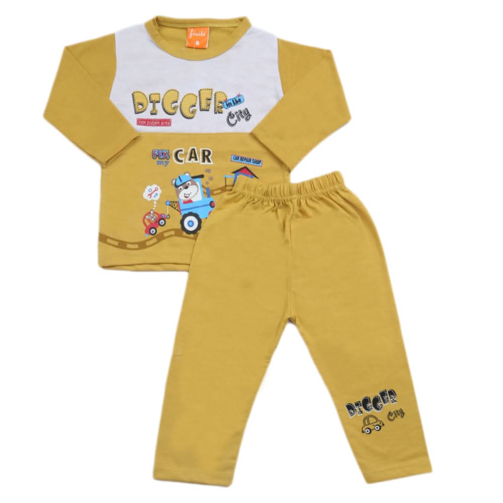 Boys Full Sleeves Suit - Mustard, Kids, Boys Sets And Suits, Chase Value, Chase Value