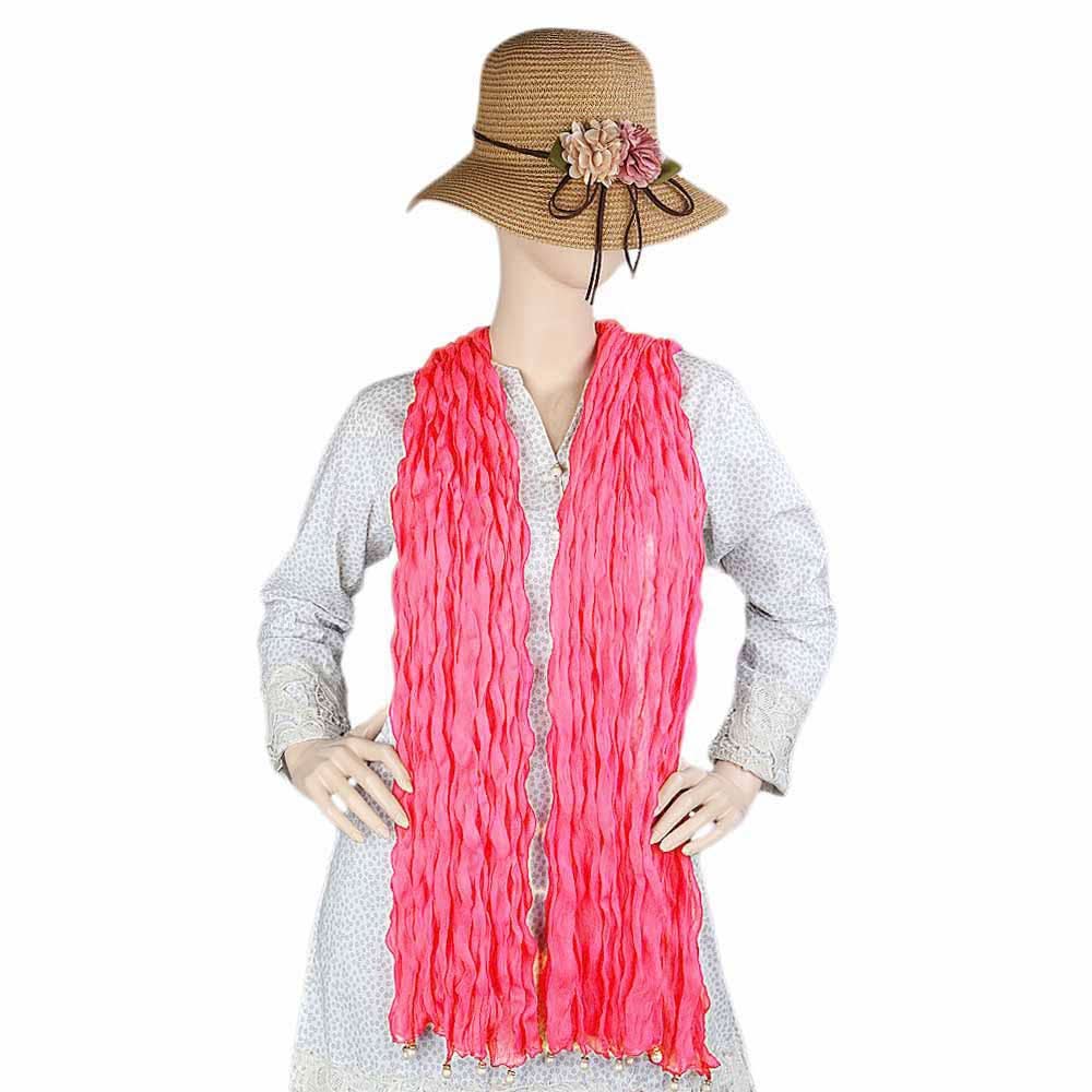 Women's Chiffon Dupatta - Peach, Women, Dupatta, Chase Value, Chase Value