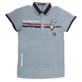 Boys Half Sleeves Round Neck T-Shirt - Steel Blue, Kids, Boys T-Shirts, Chase Value, Chase Value