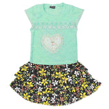 Girls Fancy Suit Stone - Cyan, Kids, Girls Sets And Suits, Chase Value, Chase Value