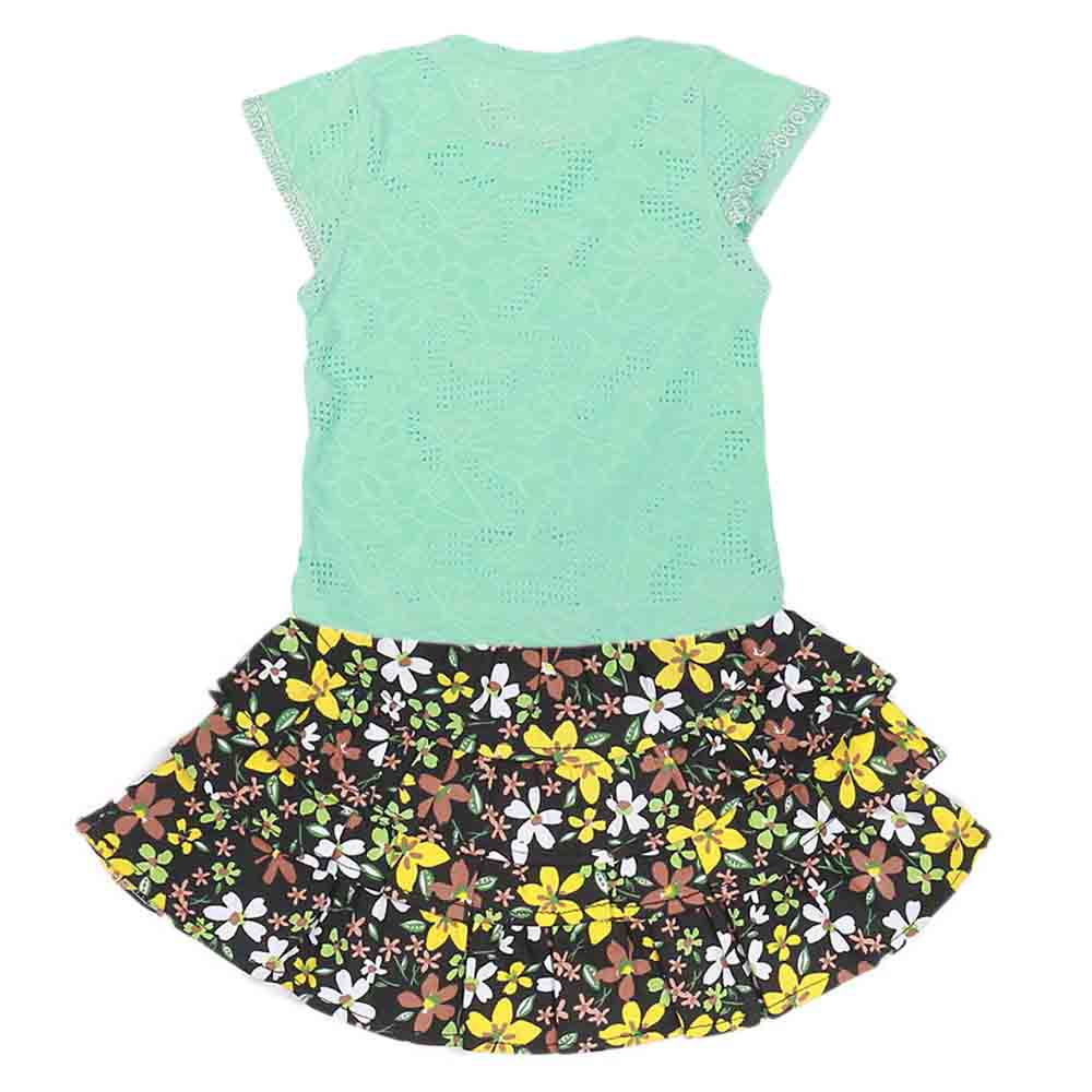 Girls Fancy Suit Stone - Cyan, Kids, Girls Sets And Suits, Chase Value, Chase Value