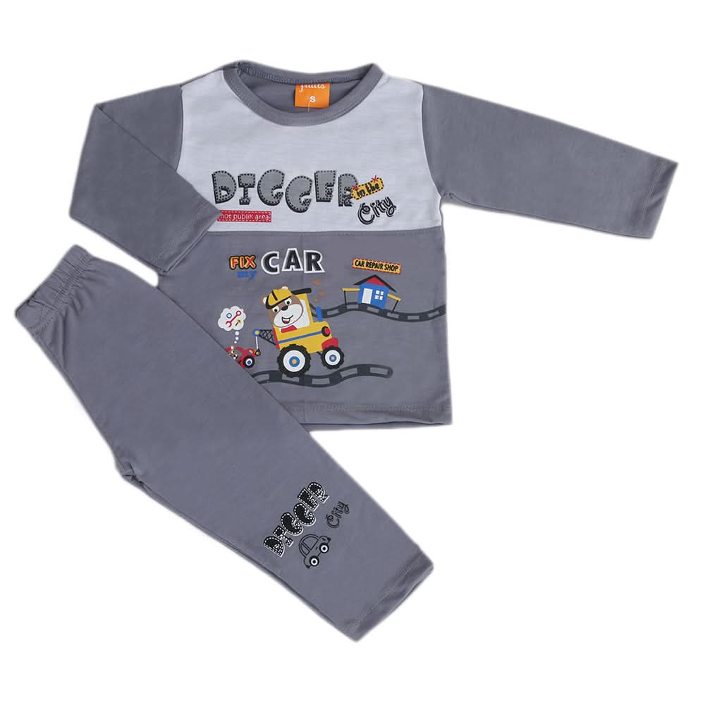 Boys Full Sleeves Suit - Grey, Kids, Boys Sets And Suits, Chase Value, Chase Value