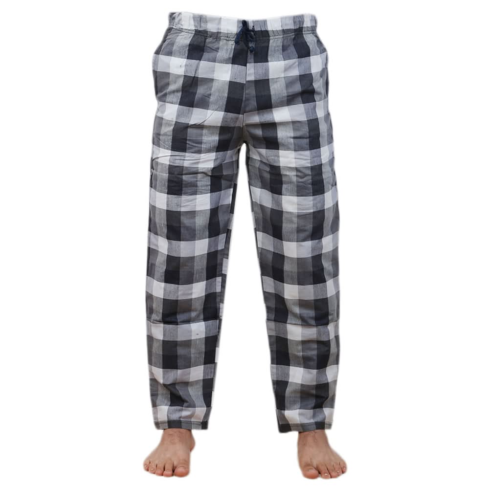 Men's Yarn Dyed Woven Pyjama - Dark Grey, Men, Lowers And Sweatpants, Chase Value, Chase Value