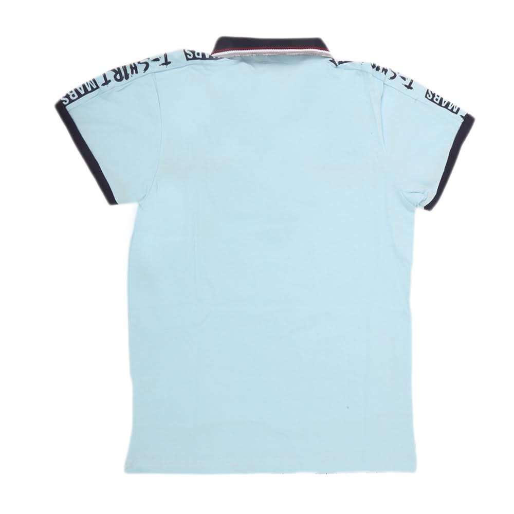 Boys Half Sleeves Round Neck T-Shirt - Blue, Kids, Boys T-Shirts, Chase Value, Chase Value