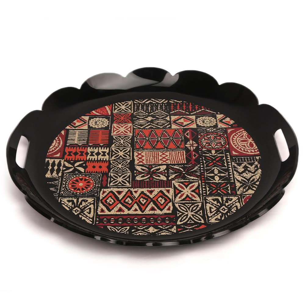Round Tray - Black, Home & Lifestyle, Serving And Dining, Chase Value, Chase Value
