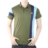 Men's Half Sleeves Fancy Polo T-Shirt - Green, Men, T-Shirts And Polos, Chase Value, Chase Value