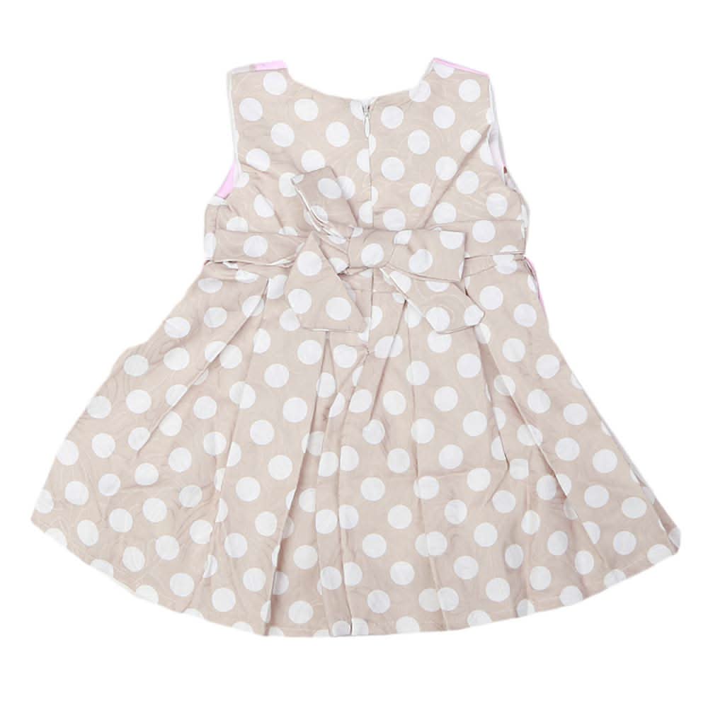 Newborn Girls Frock - Beige, Kids, NB Girls Frocks, Chase Value, Chase Value