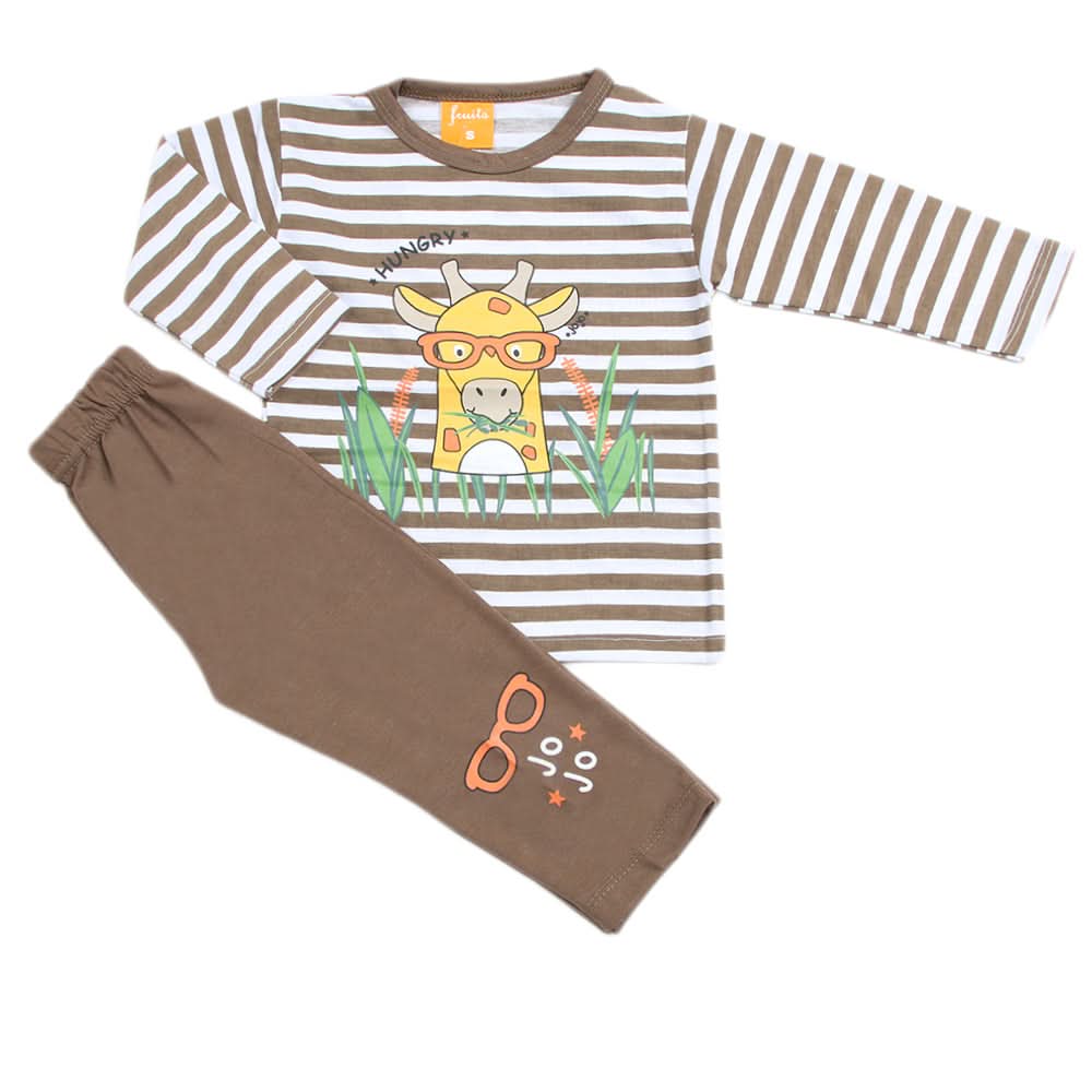 Boys Full Sleeves Suit - Dark Brown, Kids, Boys Sets And Suits, Chase Value, Chase Value